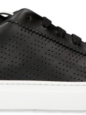 Dsquared2 Logo Printed Perforated Sneakers