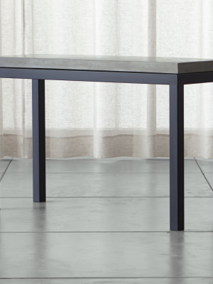 Parsons Concrete Top/ Dark Steel Base 48x16 Console