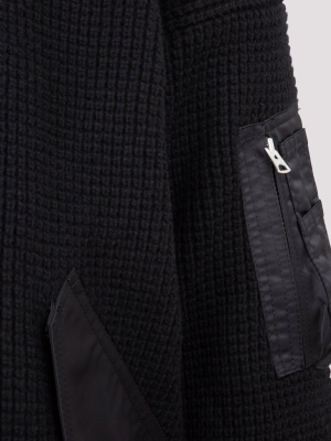 Sacai Zip-up Knitted Jacket