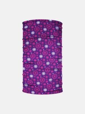 Pink & Purple Daisies Neck Gaiter