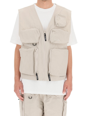 Stüssy Logo Embroidered Cargo Gilet