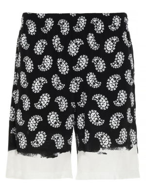 Msgm Paisley Printed Shorts