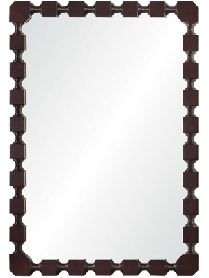 Dark Mahogany Rectangle Mirror