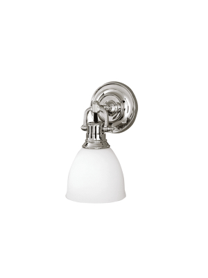 Pelham 1 Light Wall Sconce Polished Nickel