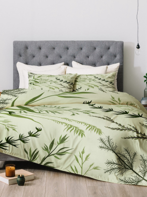 Iveta Abolina Margaux Iv Leaf Comforter Set - Deny Designs