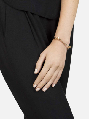 Modern Screw Cuff, Gold