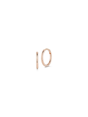 Dora 18k Rose Gold Huggies