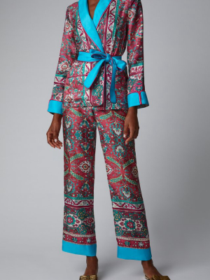 For Restless Sleepers X Cabana Limited Edition Printed Silk Trousers