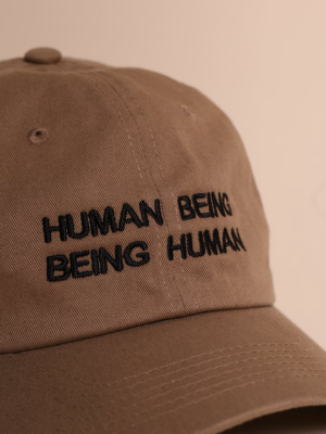 It's Human Nature Hat Dad Cap Khaki/black