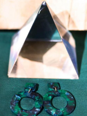 Casa Clara 'ivana' Earring In Emerald Torte