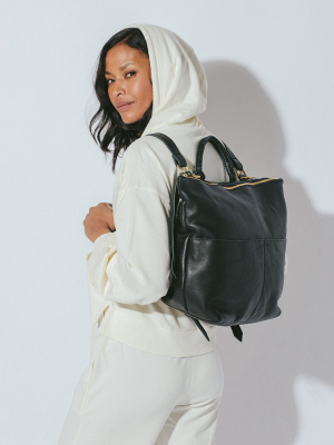 Taylor Mama Bag | Black Leather