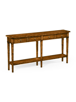 Four Drawer Console