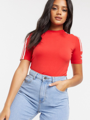 Adidas Originals Fitted T-shirt In Red