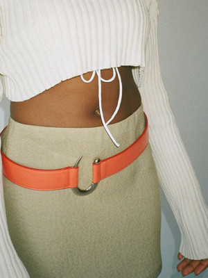 Poppy Calf Arrow Belt