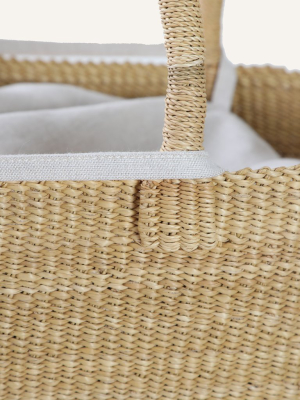 Muun Straw Bag With Removable Lining