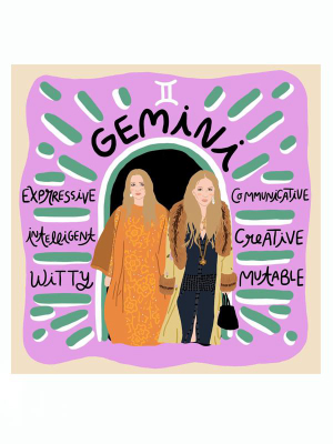 Zodiac Print: Gemini Mary-kate And Ashley