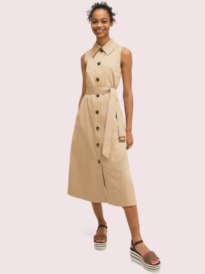 Sleeveless Shirtdress