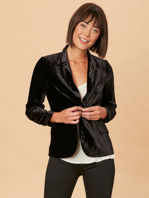 Black Velvet Blazer