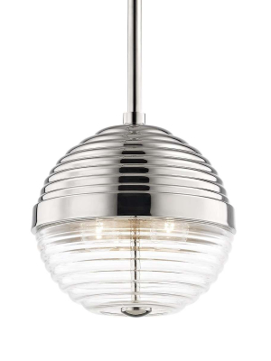 Easton 3 Light Small Pendant Polished Nickel