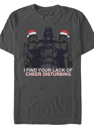 Men's Star Wars Darth Vader Stormtrooper Holiday Spirit T-shirt