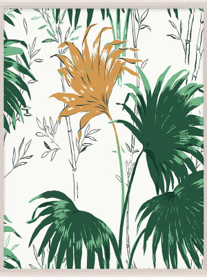 Paule Marrot Green And Yellow Palm Leaves 2