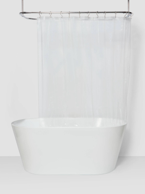Solid Super Soft Peva Shower Liner Clear - Room Essentials™