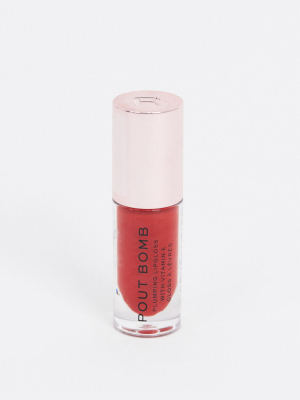 Revolution Pout Bomb Plumping Lip Gloss - Juicy