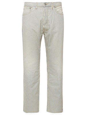 Maison Margiela Striped Straight Leg Jeans