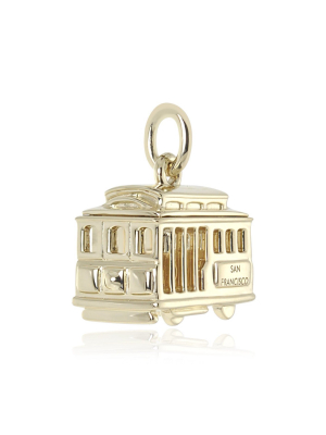 Gold Cable Car Charm