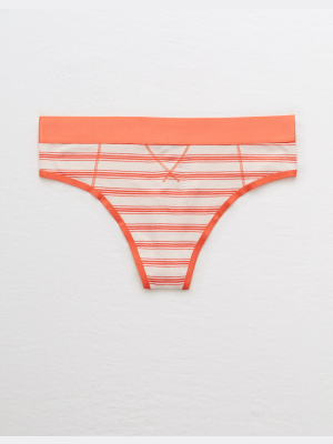 Aerie Cotton High Waisted Thong Underwear