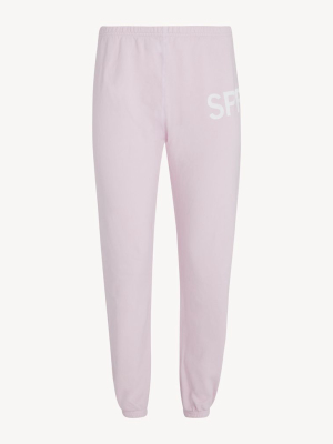 Pale Pink Logo Sweatpant