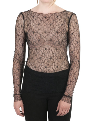 Desirella Lace Top - Black