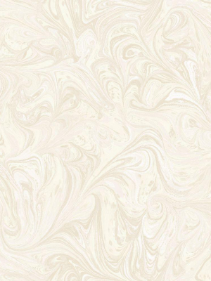 Sierra Marble Wallpaper In Cream And Ivory From The Boho Rhapsody Collection By Seabrook Wallcoverings