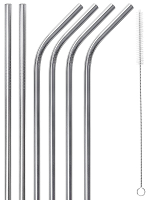 Zulay Kitchen Stainless Steel Straw - 8 Pack