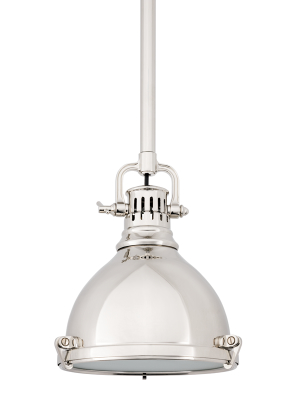 Hudson Valley Lighting Pelham Pendant - Polished Nickel & Polished Nickel