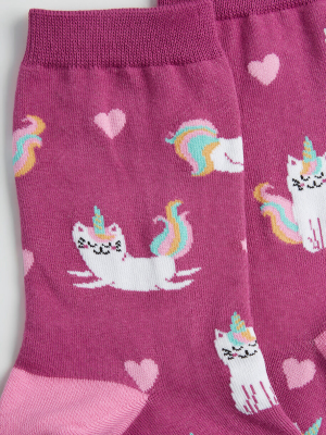 Look At Me Meow Crew Socks