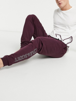 Lyle & Scott Long Sleeve Top And Lounge Pant Set