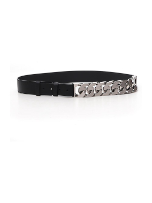 Givenchy Chain-link Punch-hole Detailed Belt