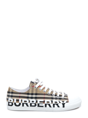 Burberry Logo Print Vintage Check Sneakers