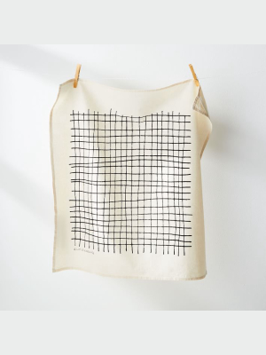 Little Korboose Cotton Tea Towel - Grid