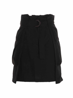 Kenzo Belted Ruffled Skirt