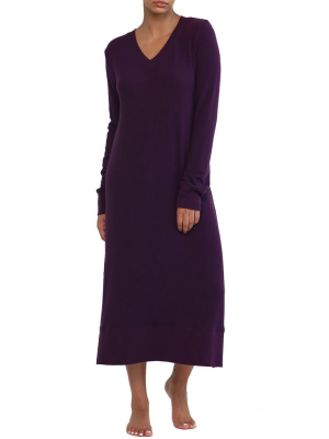 Feather Soft Nightgown In Prune