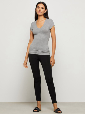 Liana Short Sleeve V-neck Tee