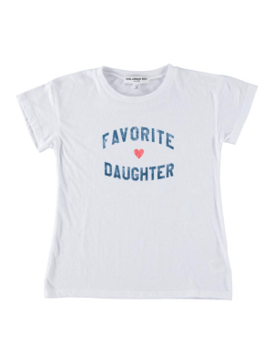 Favorite Daughter Youth Size Tee - White
