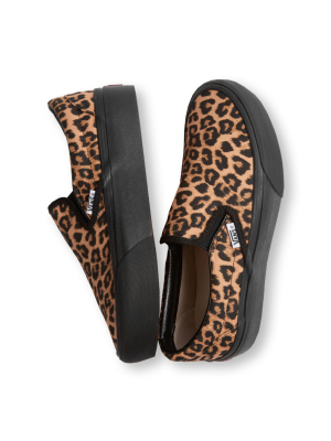 Customs Leopard Slip-on Platform