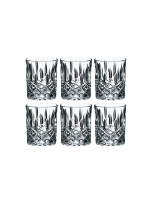 Riedel Spey Collection Crystal Scotch & Bourbon Tumbler Whiskey Glasses (6 Pack)