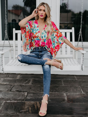 Tropicana Floral Kimono Top - Final Sale