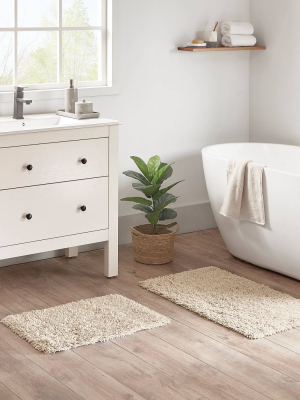 2pc Clout Organic Cotton Bath Rug Set