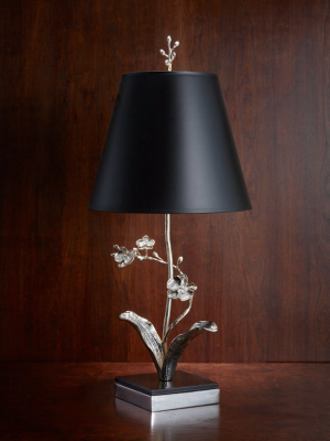 White Orchid Table Lamp