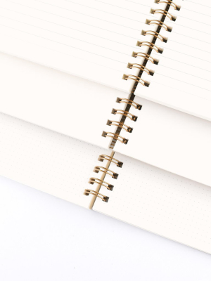 Mint Cloth Spiral Notebook